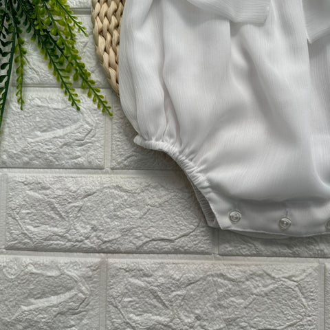PAGLIACCETTO E CUFFIA IN CHIFFON 125-197/125-183 BIANCO GRANLEI 