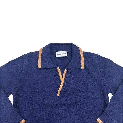 MAGLIONE IN VISCOSA TIA25083MA PEACOAT TRUSSARDI 