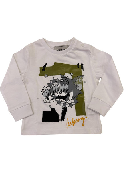 T-SHIRT IN COTONE TSICE6301B BIANCO ICEBERG 