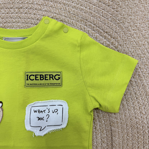 T-SHIRT IN COTONE TSICE6112B LIME ICEBERG 