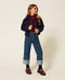 JEANS CON RISVOLTO E STRASS 252GJ2190 07282 TWIN SET 