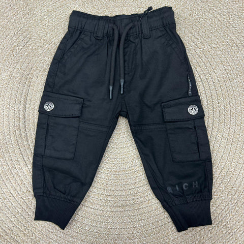 PANTALONE CARGO RIA25042PA BLACK RICHMOND 