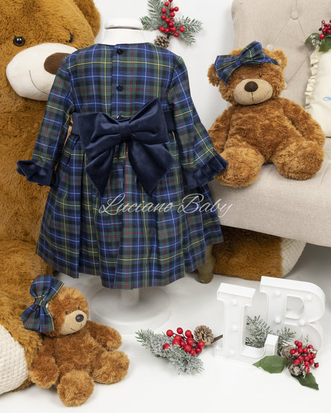 ABITO TARTAN CON PUNTO A SMOCK 564402 0008## AMAYA 