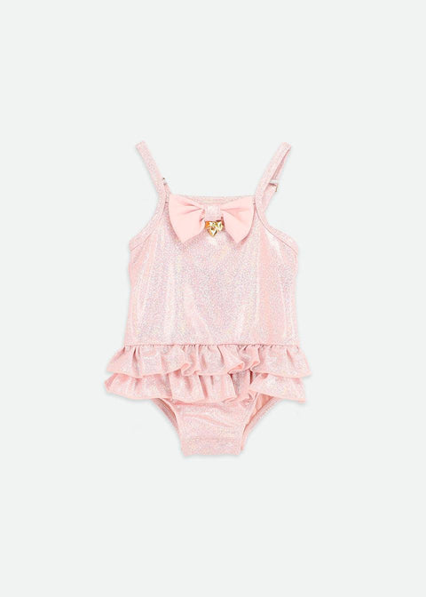 COSTUME INTERO LUREX GUPPIE PINK SPARKLE ANGEL'S FACE 