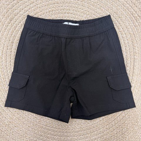 BERMUDA CARGO IN POPELIN BMP6101B NERO BTS PACIOTTI 