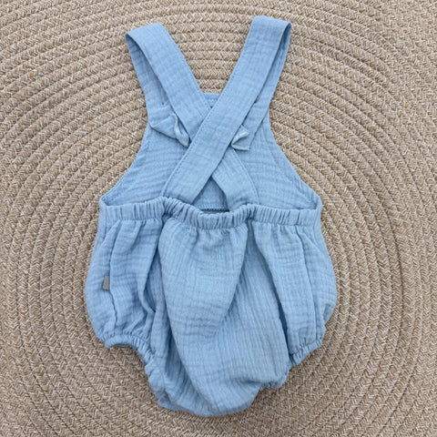 SALOPETTE IN MUSSOLA 32527 AZZURRO CALAMARO 