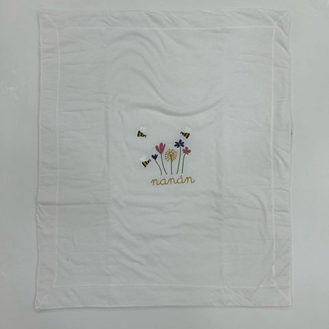 COPERTA IN COTONE E25408 BIANCO NANAN 