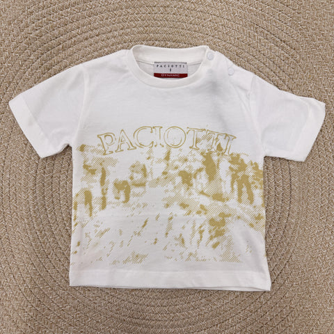 T-SHIRT IN COTONE TSP6113B BIANCO BTS PACIOTTI 