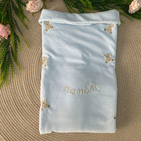 COPERTA IN CINIGLIA I25020A CELESTE NANAN 