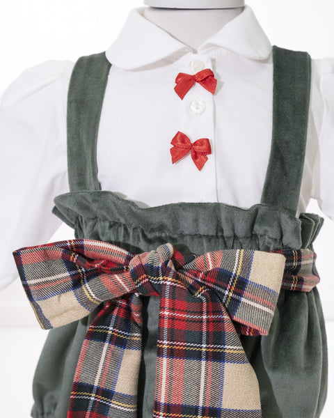 SALOPETTE E CAMICIA IM24C354 VERDE ISABEL&MARTINEZ 