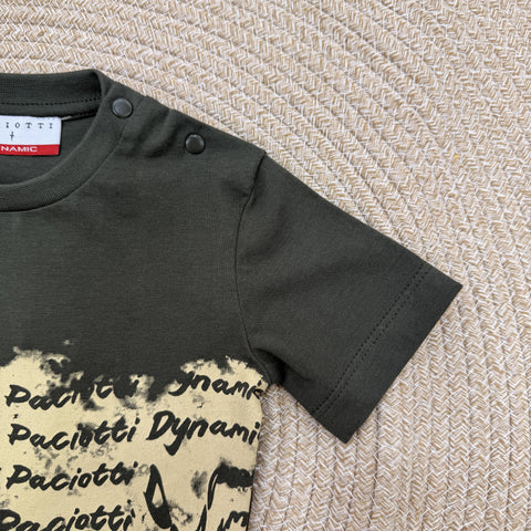 T-SHIRT IN COTONE TSP6114B MILITARE BTS PACIOTTI 