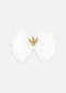FERMAGLIO FIOCCO E CORONA BB CROWN SNOWDROP ANGEL'S FACE 