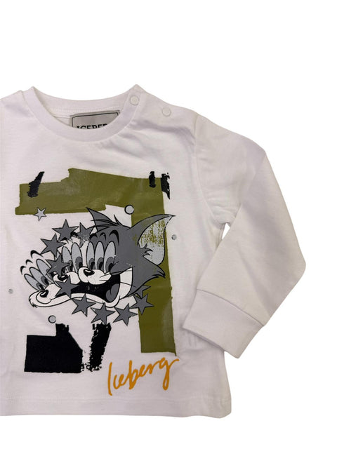 T-SHIRT IN COTONE TSICE6301B BIANCO ICEBERG 