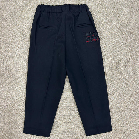 PANTALONE IN LANA E VISCOSA RBA25162PA BLACK RICHMOND 