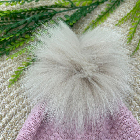 CAPPELLOL IN LANA CON POM PON IN VOLPE IN5771 M MARSALA MARLU 