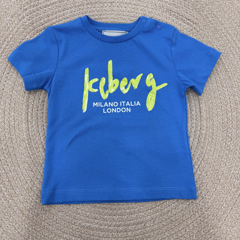 T-SHIRT IN COTONE TSICE6102B AZZURRO ICEBERG 