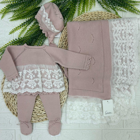 COMPLETO IN FILO 125-143 ROSA ANTICO GRANLEI 