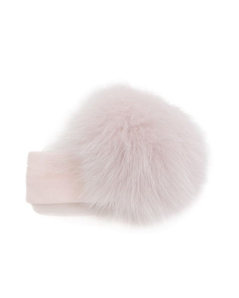 FASCIA CON POM PON IN PELLICCIA NATURALE IM24A451 ROSA ISABEL&MARTINEZ 