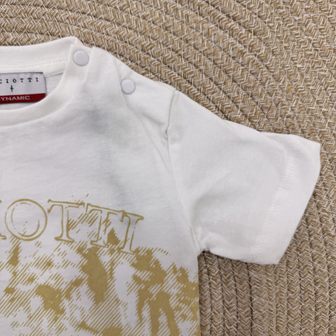 T-SHIRT IN COTONE TSP6113B BIANCO BTS PACIOTTI 