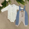 TUTINA, BODY, CARDIGAN E BABBUCCE IN LANA IN5731/IN57S C CIELO MARLU 
