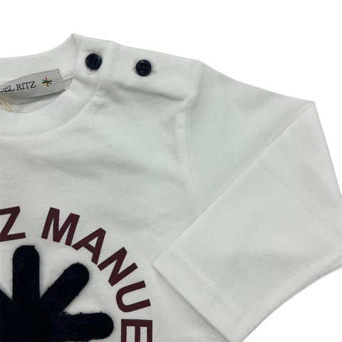 T-SHIRT IN COTONE MR3176 LATTE# MANUEL RITZ 