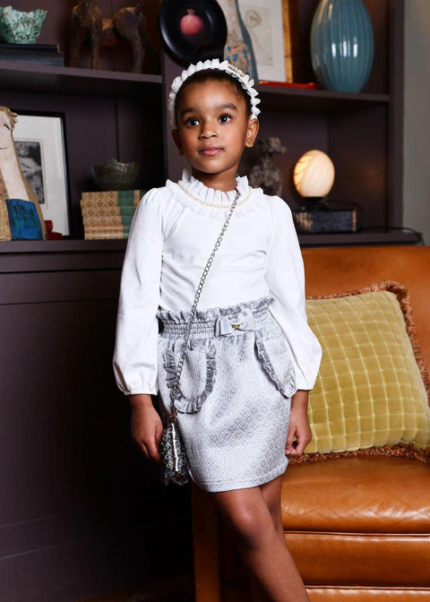 T-SHIRT IN COTONE NELL SNOWDROP ANGEL'S FACE 