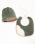 Cappello e bavetta in ciniglia