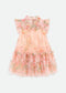 ABITO IN TULLE A FIORI MARIGOLD PEACH ANGELS FACE 