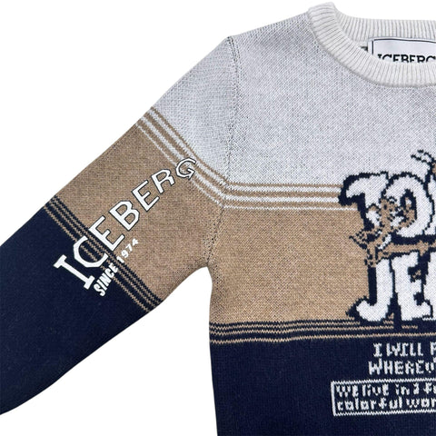 MAGLIONCINO IN CALDO COTONE MGICE6311B OFF WHITE ICEBERG 