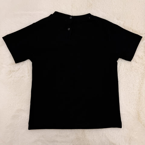 T-SHIRT IN COTONE TSP6166B NERO PACIOTTI 4US 