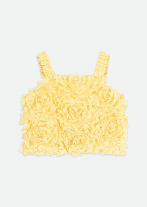 COMPLETO TESSUTO ROSELLINE PAETON/BLOSSOM.ROSES YELLOW ANGEL'S FACE 