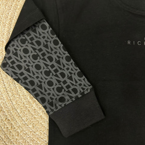 T-SHIRT IN COTONE RBA25037TS BLACK RICHMOND 