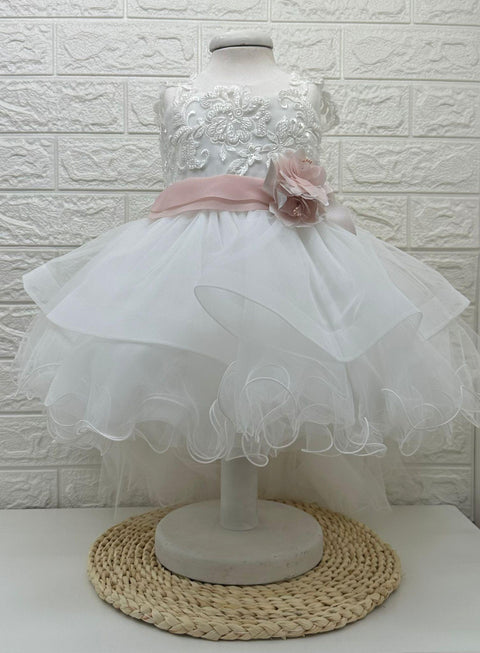 ABITO PIZZO E TULLE 2446 ABITO U# MARCH 