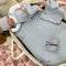 TUTINA, BODY, CARDIGAN E BABBUCCE IN LANA IN5331/IN53S CIELO/TORTORA MARLU 
