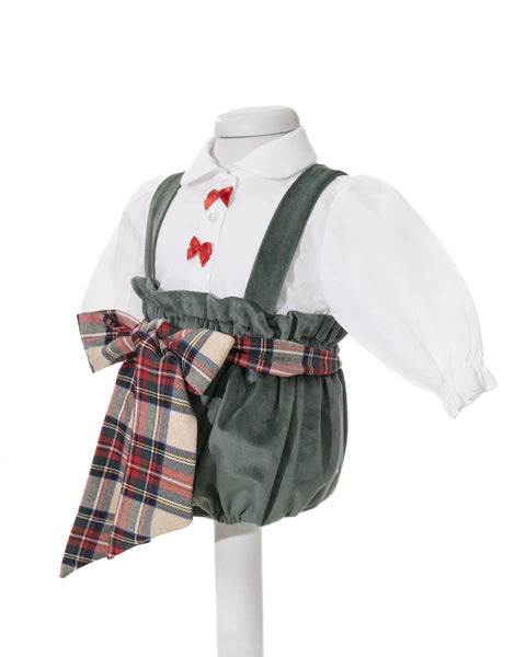 SALOPETTE E CAMICIA IM24C354 VERDE ISABEL&MARTINEZ 