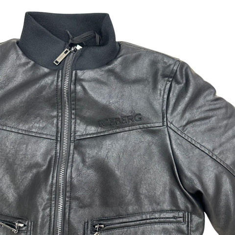 GIUBBOTTO ECOPELLE IMBOTTITO GBICE6308J NERO ICEBERG 