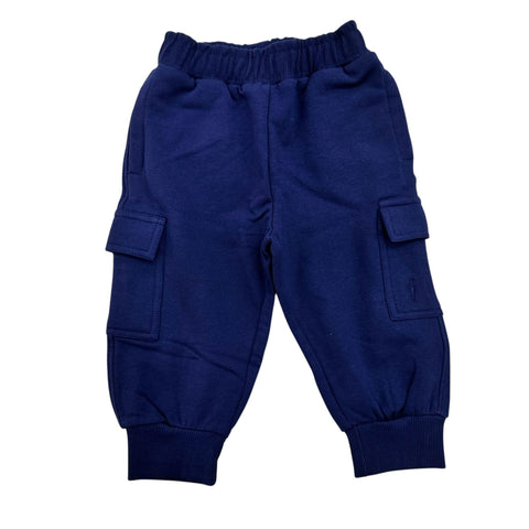 PANTALONE CARGO FELPATO PFP6301B BLU BTS 4US 