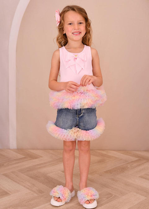 COMPLETO CANOTTA E SHORT RENATA/GIGI SHORT PALE PINK ANGEL'S FACE 