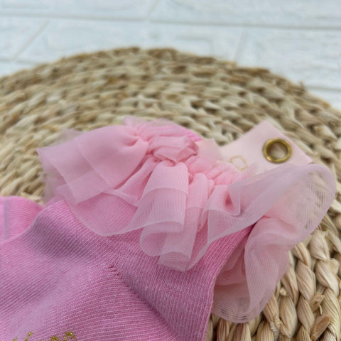 CALZINI CON ROUCHE IN TULLE FRILLY PINK ANGEL'S FACE 