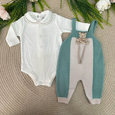 TUTINA, BODY, CARDIGAN E BABBUCCE IN LANA IN5731/IN57S V VERDE SALDI MARLU 