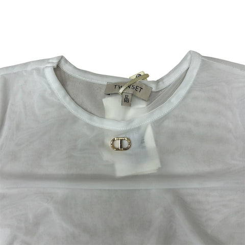 MAGLIA IN TULLE E TOP 252GJ2311 00526 TWIN SET 