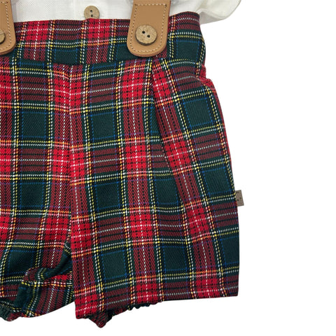 SALOPETTE E CAMICIA TARTAN 11246 U CALAMARO 