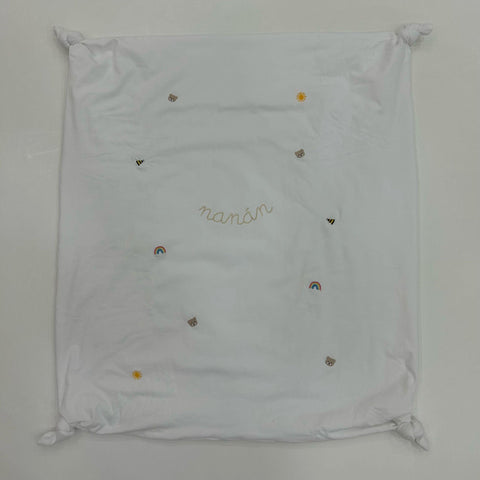 COPERTA IN COTONE E25016 BIANCO NANAN 