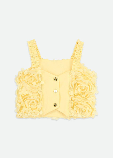 COMPLETO TESSUTO ROSELLINE PAETON/BLOSSOM.ROSES YELLOW ANGEL'S FACE 