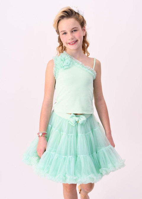 COMPLETO MONOSPALLA E GONNA REESE/PIXIE MINT ANGEL'S FACE 
