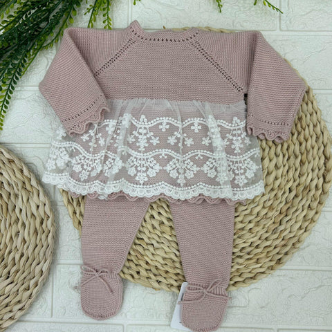 COMPLETO IN FILO 125-143 ROSA ANTICO GRANLEI 