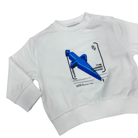 TUTA FELPATA COMP6318B BIANCO BTS 4US 