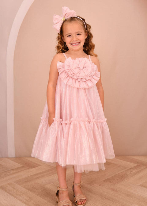 ABITO IN TULLE LUREX ROSHEEN SWEET BLUSH ANGEL'S FACE 