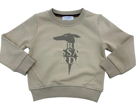 FELPA GARZATA TBA25050FE IRISH CREAM TRUSSARDI 