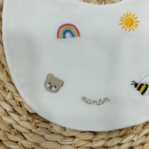 BAVETTA IN COTONE E25013 BIANCO NANAN 